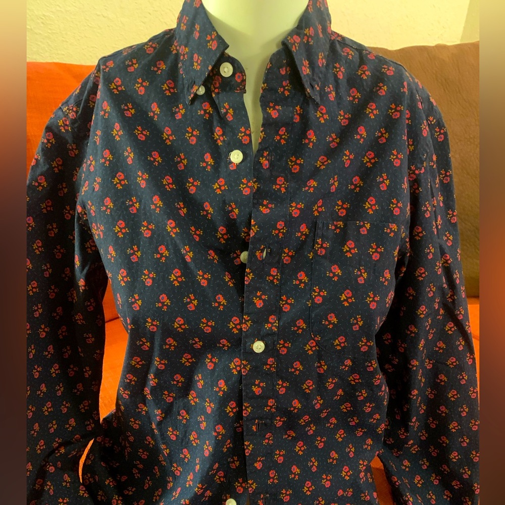 J. Crew women’s button up floral shirt